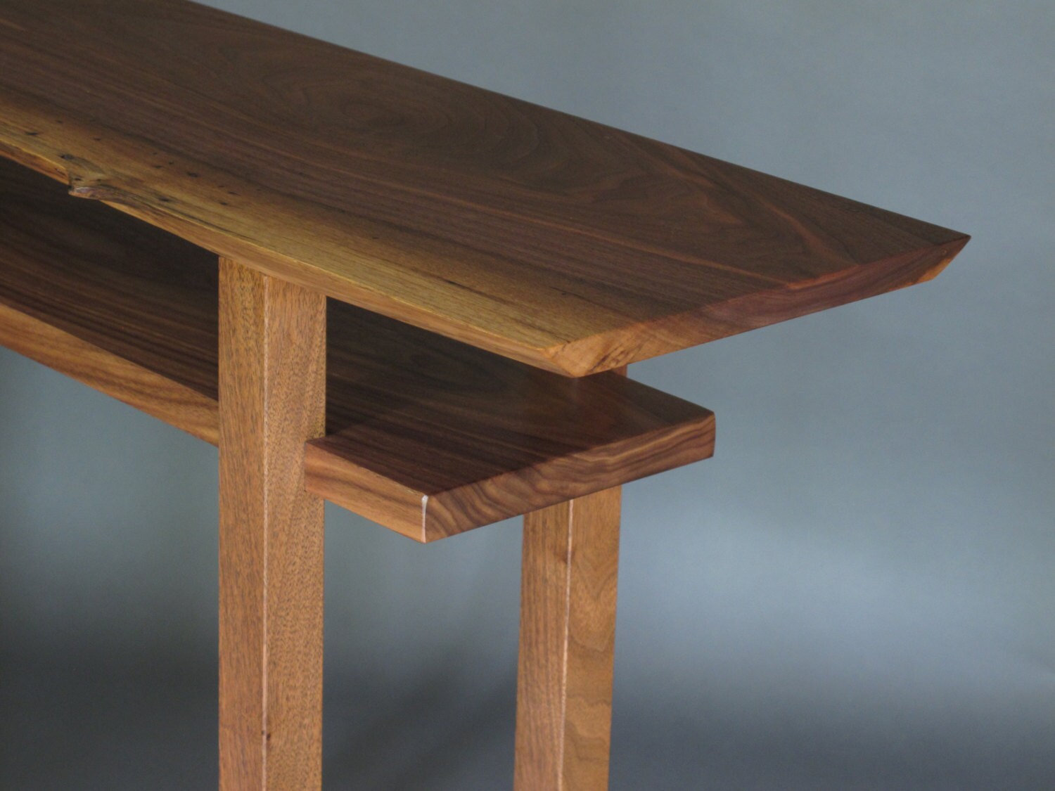 Live Edge Table Narrow Side Table Tall Sofa Table Live Edge
