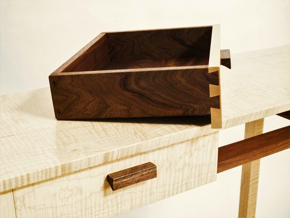 Entryway Console Table With Narrow Drawers Hall Table Foyer Etsy