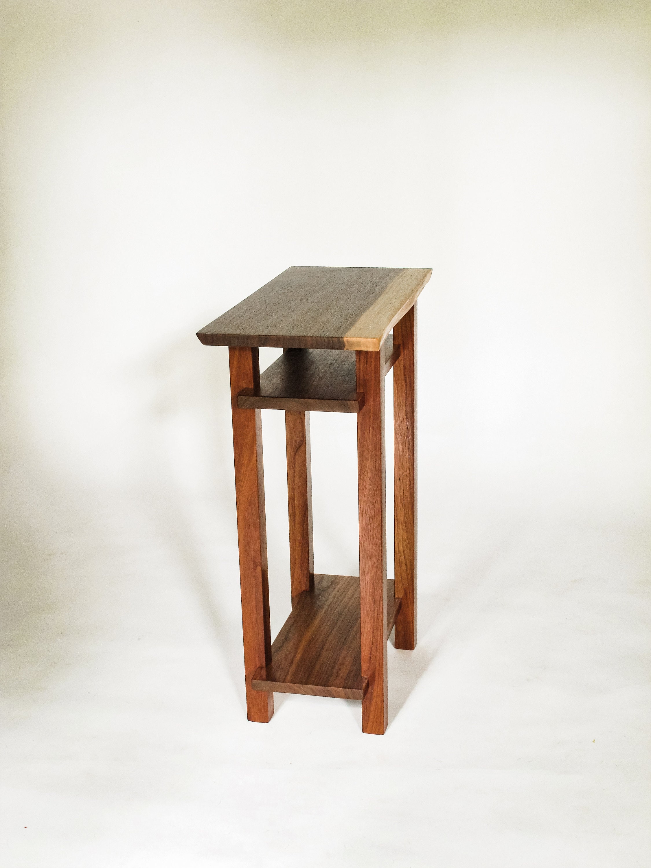 A Pair of Tables- Small End Tables- Narrow Set of Modern Wood Tables –  Mokuzai Furniture