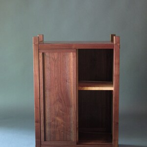 Entry Cabinet: Small Cabinet With Shelves/ Sliding Door, Display Case ...