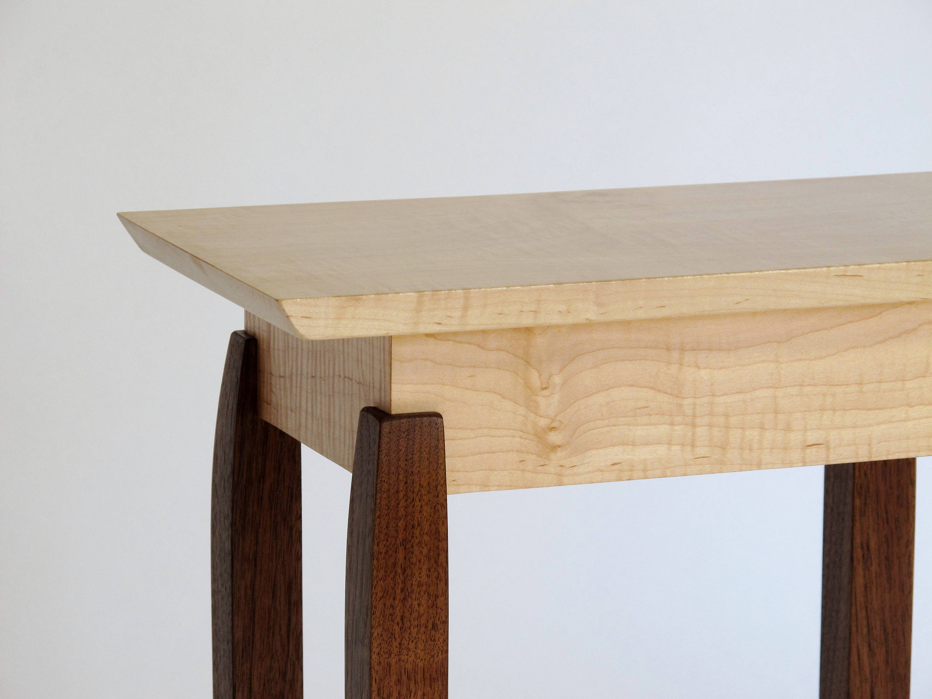 Narrow End Table Small Wood Table Rectangular Shape Etsy