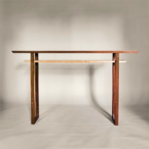 Classic Traditions Console Table – Walnut with Cherry - Custom Wood Entryway Furniture