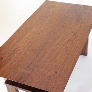 Narrow Walnut Coffee Table: for Living Room Furniture Small Wooden Coffee Table image 7