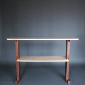 Buffet Table: Server, Kitchen Island, Breakfast Bar, Wood Console Table with Shelf- Handmade Wood Furniture, hall table/ sofa table