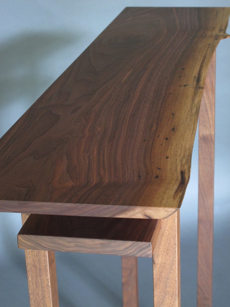  Live Edge Table Narrow Side Table Tall Sofa Table Live 