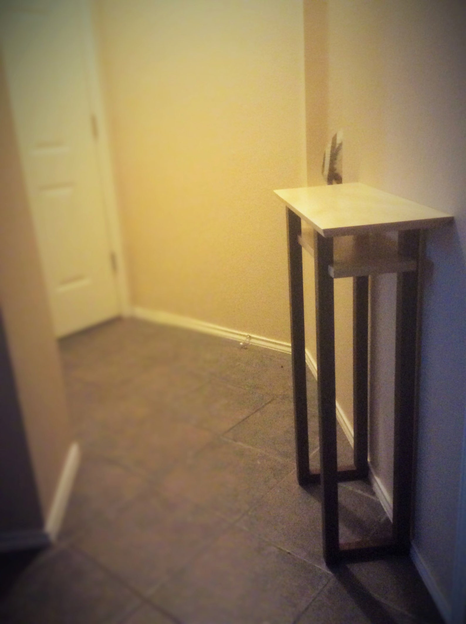 Tall Narrow Table for Small Spaces Wood Entry Table, Small Hall Table