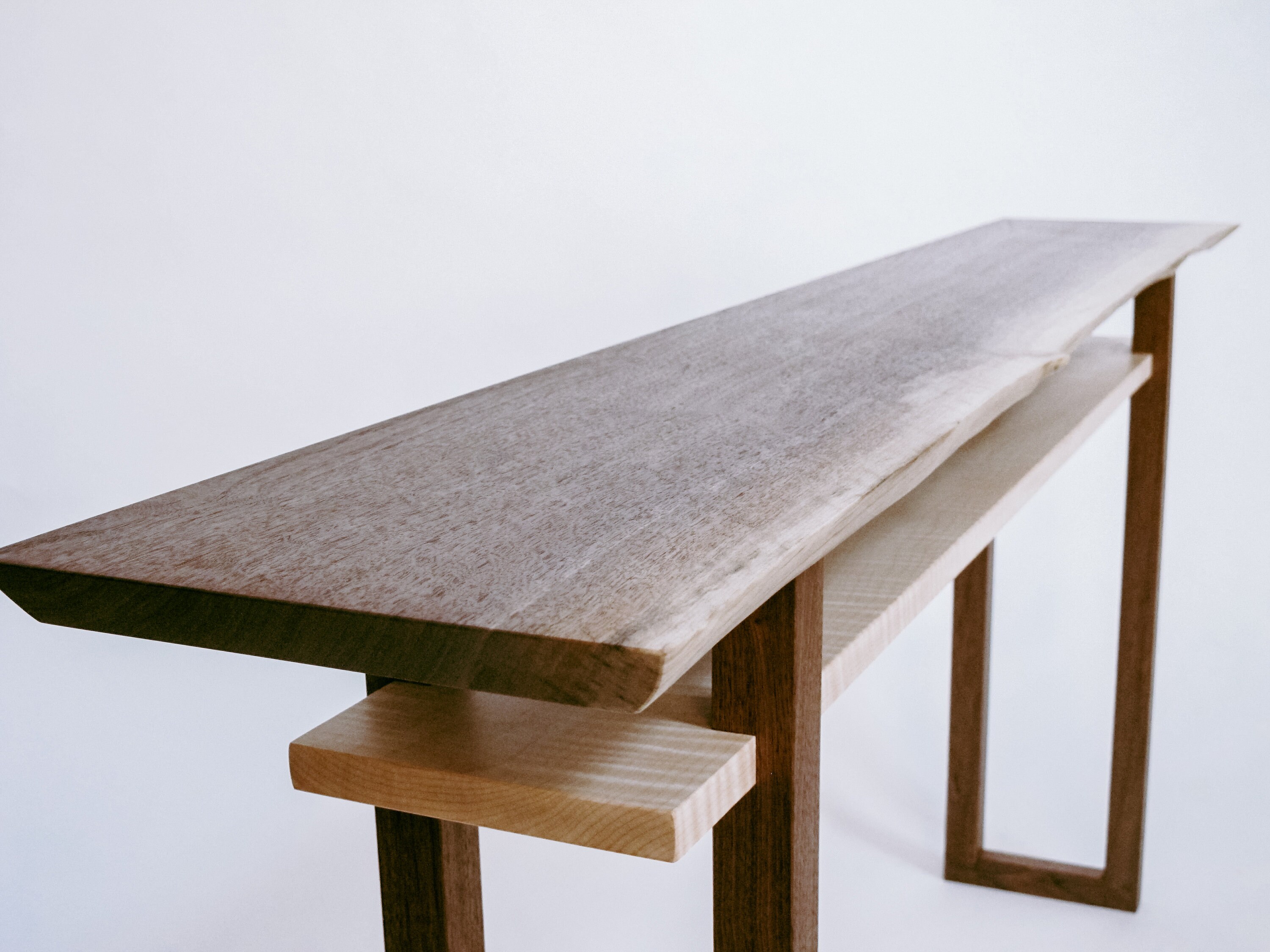 Live Edge Console Table narrow sofa table live edge hall Etsy