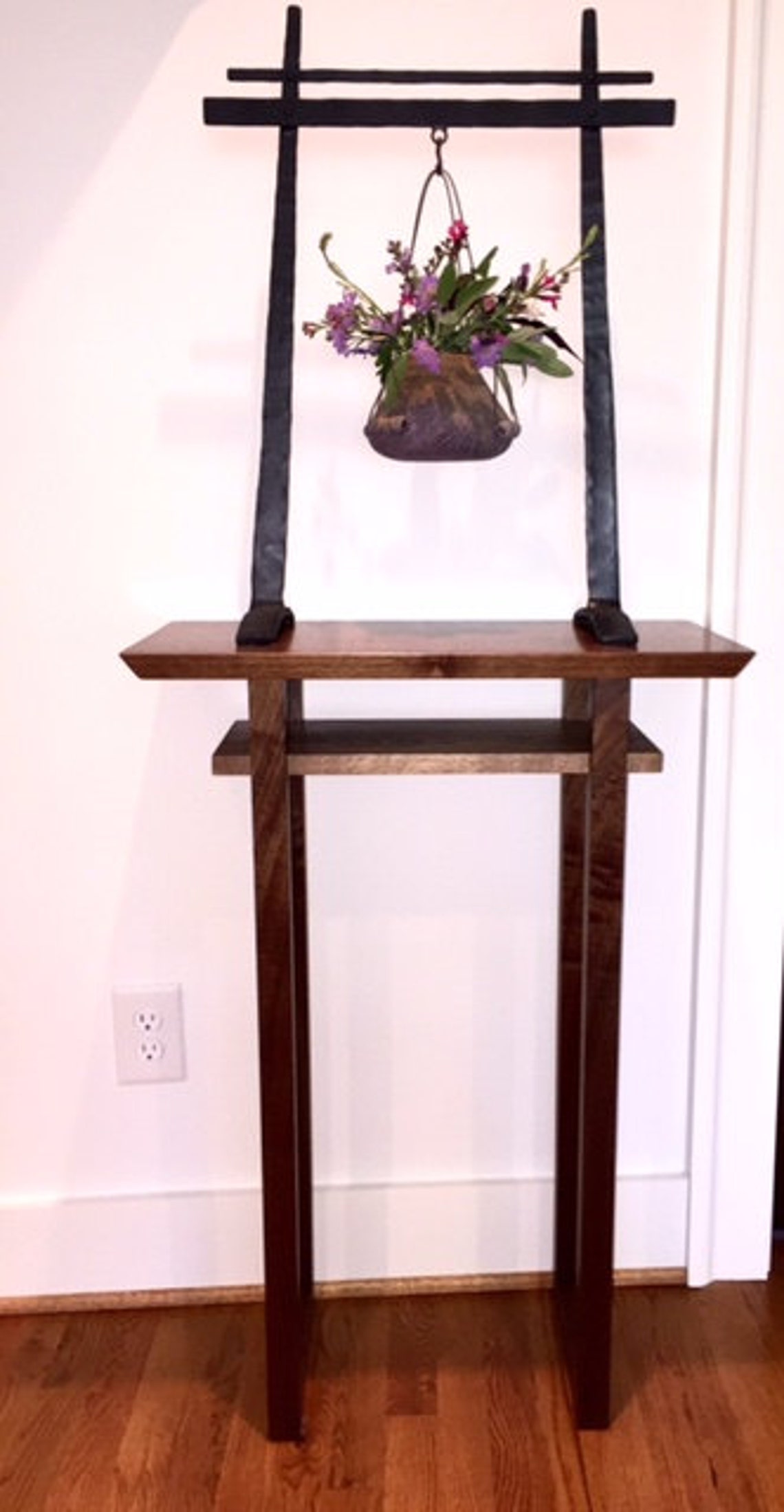 Tall Narrow Table for Entryway Small Entry Decor Minimalist Style Thin