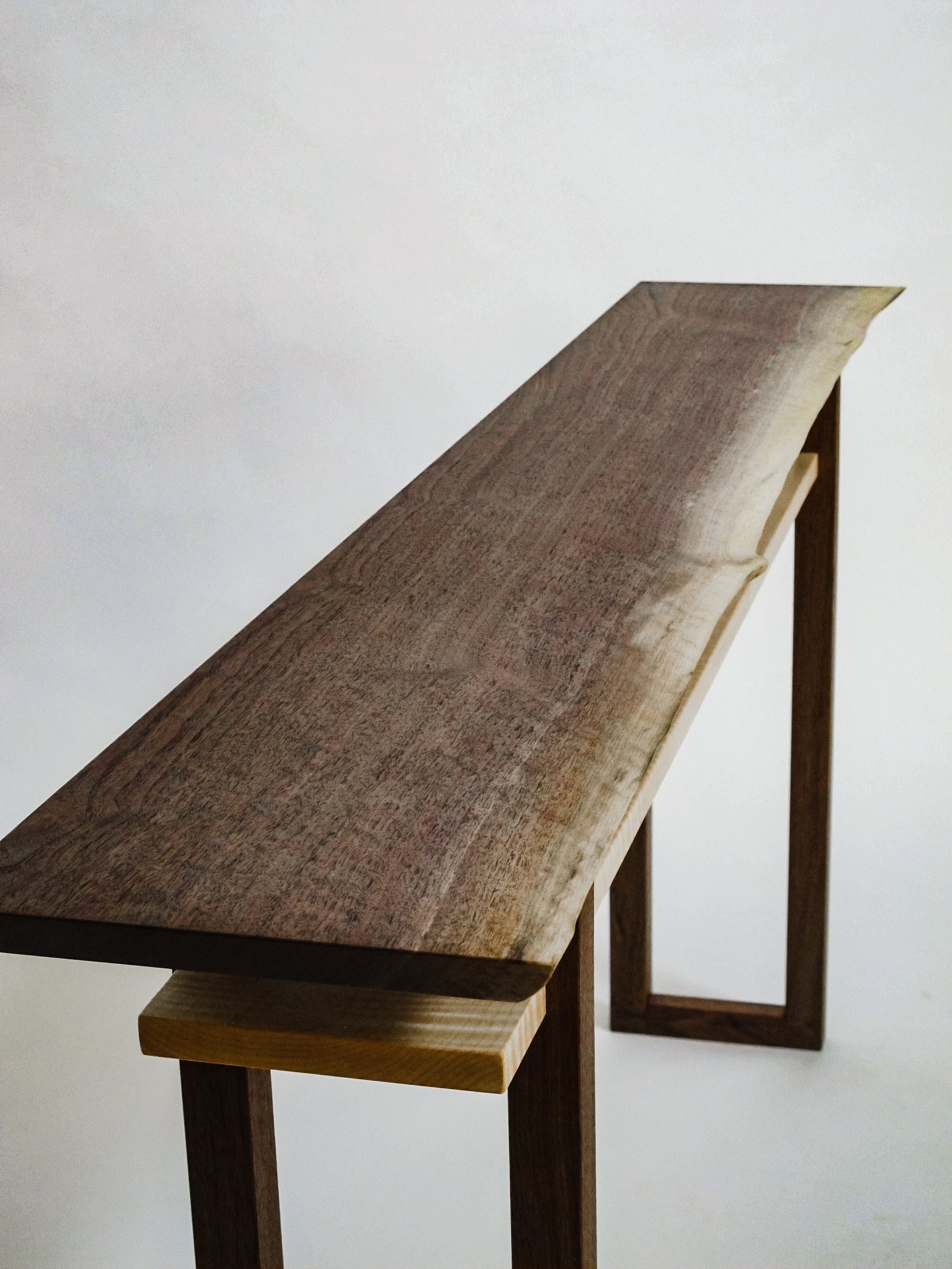 Live Edge Console Table narrow sofa table live edge hall Etsy