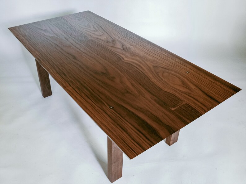 Classic Coffee Table Narrow Living Room Table With Shelf Etsy