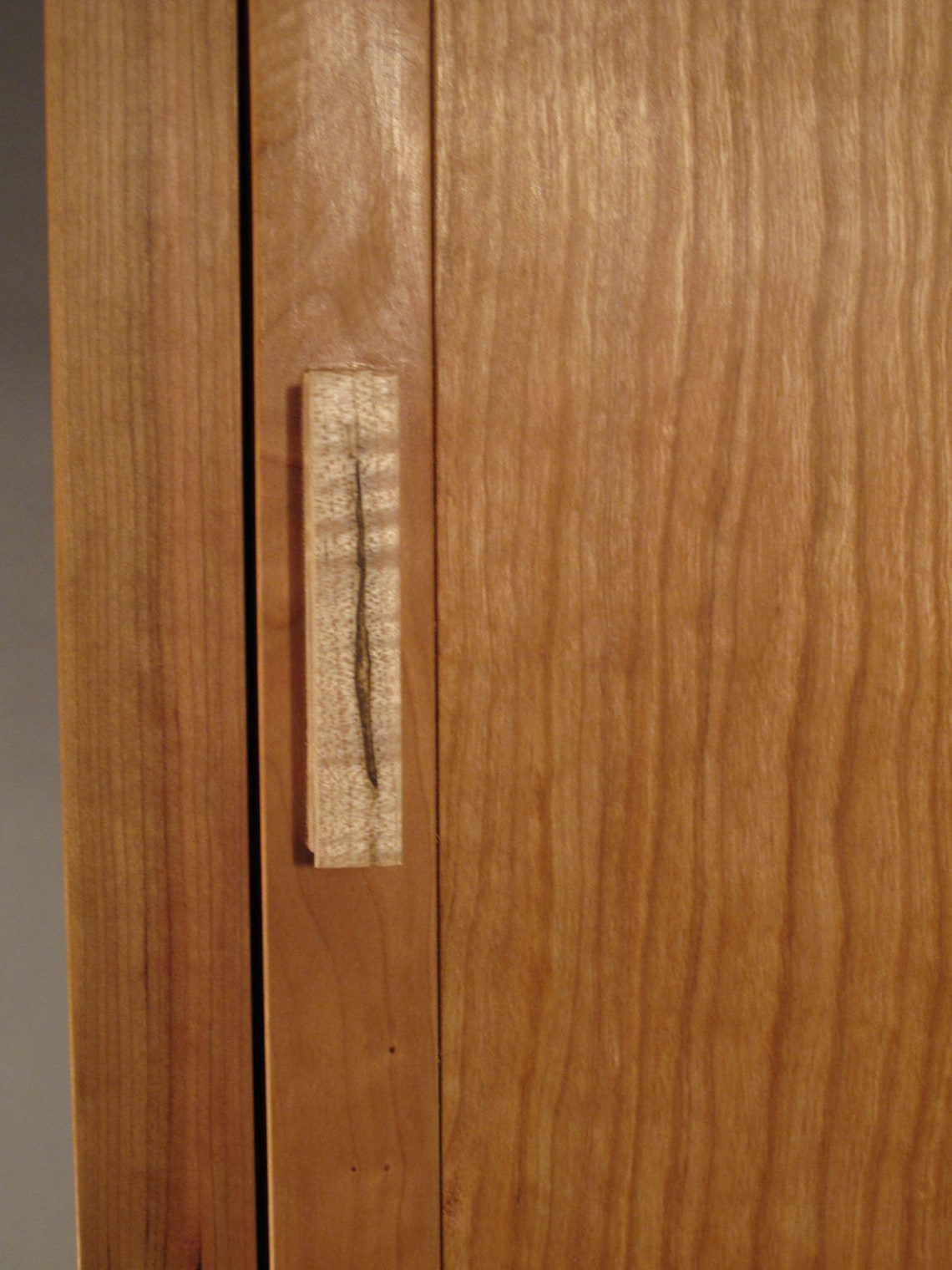 Tall Narrow Armoire in Cherry Handmade Custom Wood Etsy