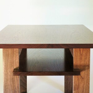 Narrow Walnut Coffee Table: for Living Room Furniture Small Wooden Coffee Table image 5