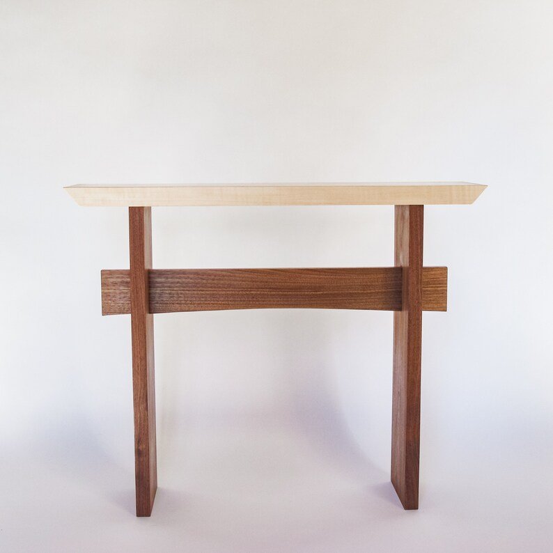 Narrow Minimalist Hall Table Wood Entryway Table/ Console Table/ Side