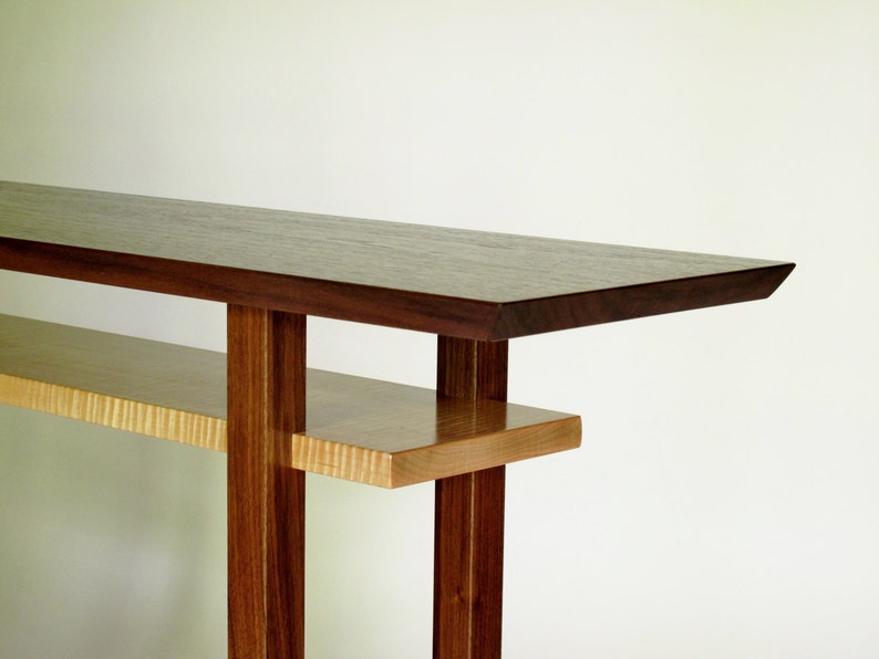 Modern Wood Narrow Dressing Table for Minimalist Vanity, Bedroom