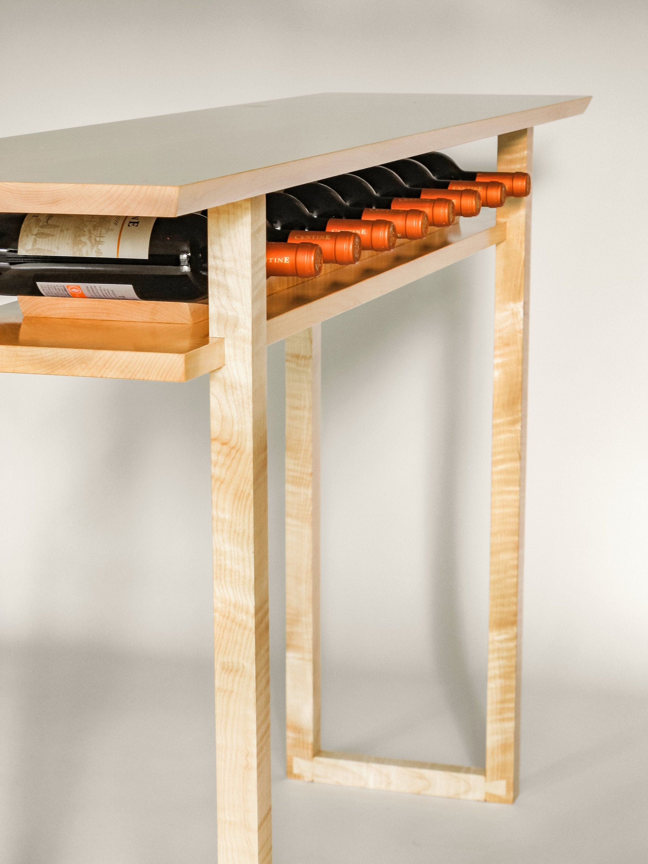 Wine Storage Table Dining Room Buffet Table With Wine Rack Modern Art