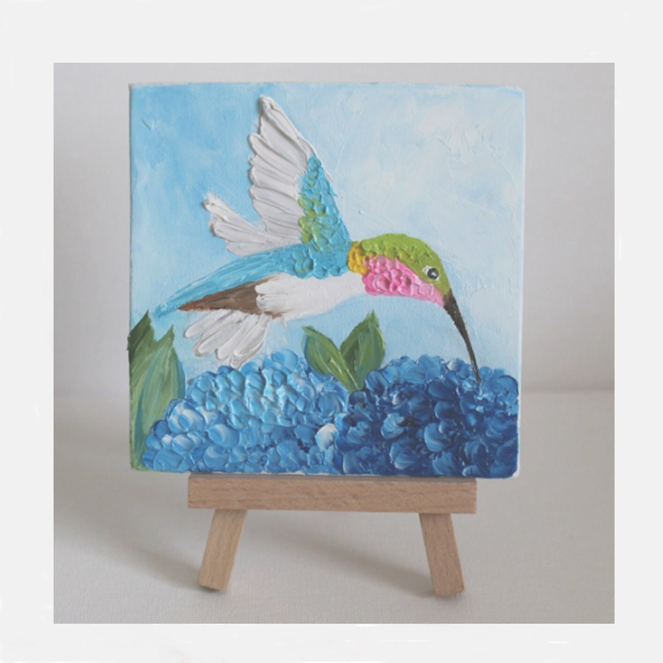 Arrival of the Birds Mini-Painting with Easel