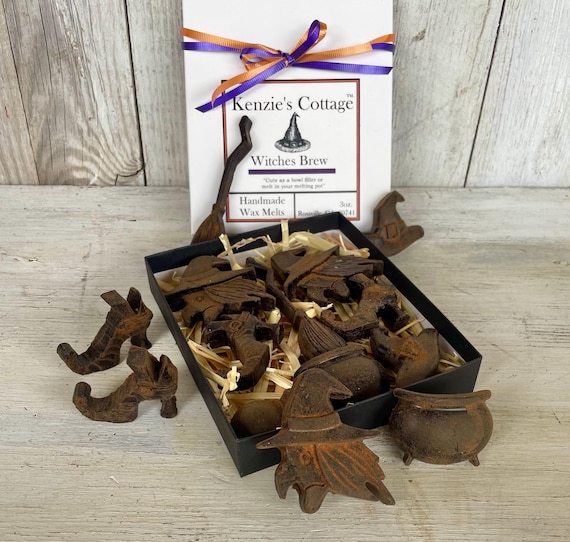 Witch's Brew  Grungy Handmade Wax Melts, Halloween WItch Decor,  Primitive Wax Melt Candles
