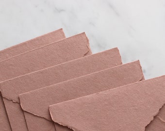 NEW CLAY 4bar Handmade Cotton Rag Envelopes