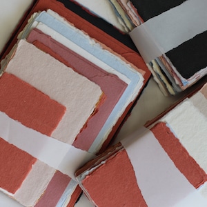 6 OZ BLEMISHED variëteit proefpakket handgemaakt katoenen lappapier (beperkte hoeveelheid)