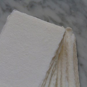 300GSM IVORY 3.25x4.75" Handmade Cotton Rag Paper