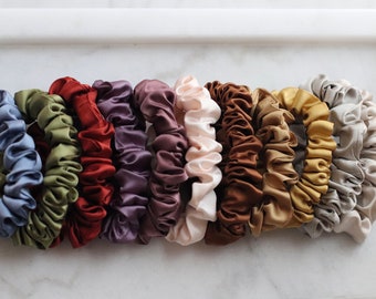 SILK SCRUNCHIES Silk Charmeuse - Hand-Dyed (Small)