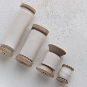 SALE Habotai Bias Cut Silk Ribbon Single Spools 3 yards 20% off original price image 2