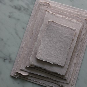 ROSE 300GSM 2.5x3.5" Handmade Cotton Rag Paper
