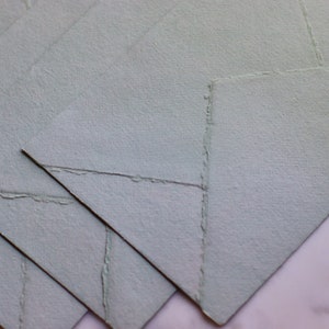 SUCCULENT 4bar Handmade Cotton Rag Envelopes
