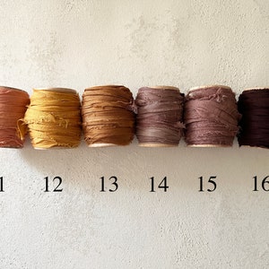 NEW RECYCLED Silk Ribbon 10 YARD Rolls Limited Stock image 6