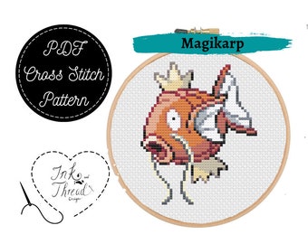 Magikarp Cross Stitch Pattern