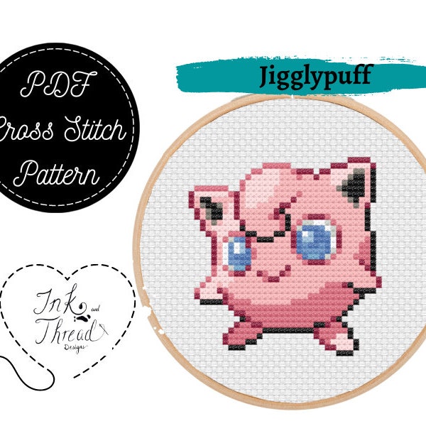 Jigglypuff Cross Stitch Pattern