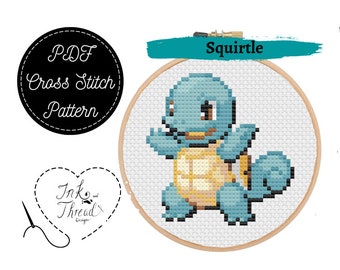 Squirtle Cross Stitch Pattern