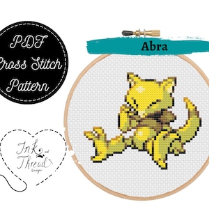 Abra Cross Stitch Pattern