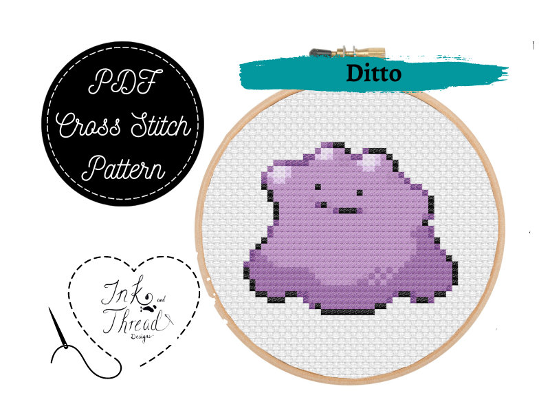 Ditto Cross Stitch Pattern - Etsy