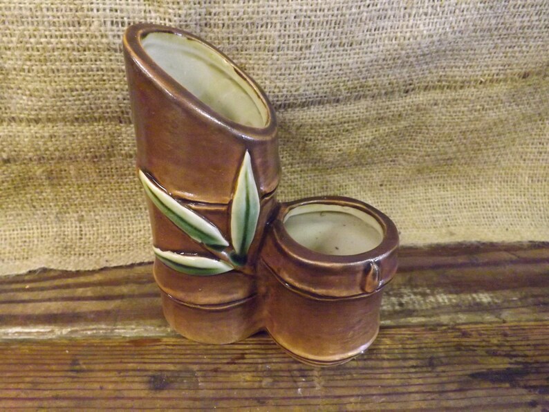 Bamboo Vase Pottery Bamboo Vase Double Vase Bamboo Pottery Etsy