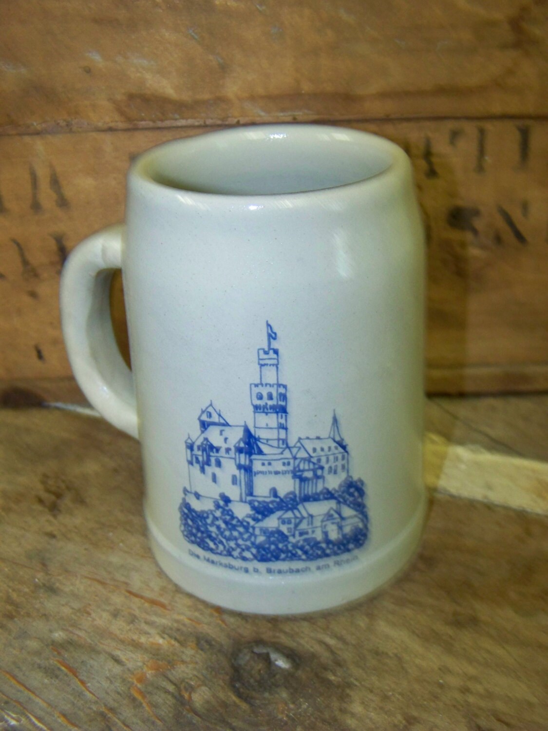 Beer Mug German Rhine Line Beer Mug Pottery Beer Mug Etsy