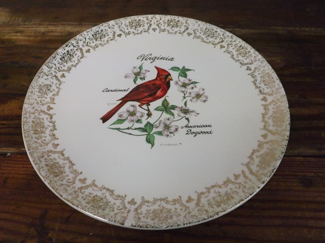 Virginia Souvenir Plate Virginia State Plate Etsy