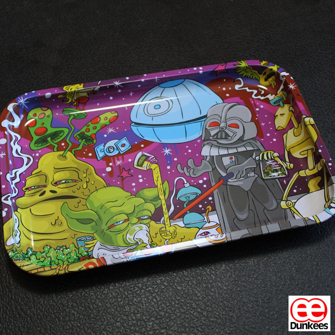 Weed Cannabis Rolling Tray with Unique Art | Etsy