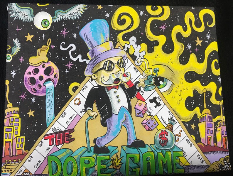 Dope Game Unique Art High Quality Canvas Print Etsy