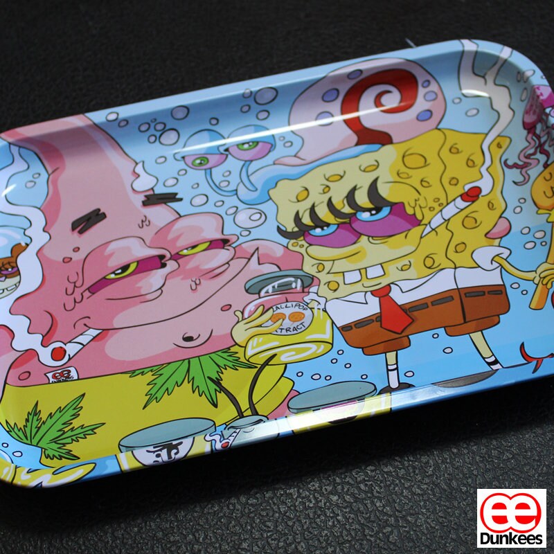 Weed Cannabis Rolling Tray with Unique Art