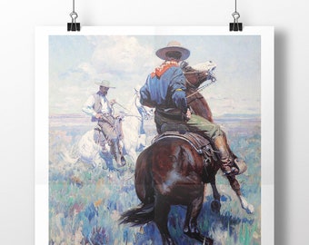 Western Art Print | Rodeo Cowboy | Cowboy art | Gallery Wall | Cowboy Print | Wall Decor | Wall Prints