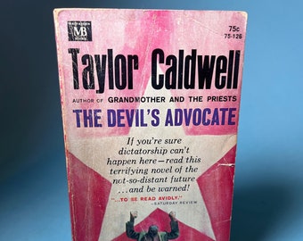 1964 RARE Book Devil's Advocate Vintage Paperback Books Literature Fiction Gift for Book Lovers Obscure Books Occult Books