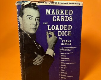 Rare Vintage Black Jack Book 1962 Gambling Books Marked Cards and Loaded Dice by Frank Garcia Casino Card Games Gifts for Men Man Cave Dice