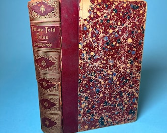 RARE Antique Book 1891 Nathaniel Hawthorne Twice Told Tales American Literature Rare Books Gifts for Book Lovers Victorian Books