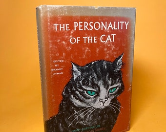 Vintage 1958 Cat Lover Book The Personality of the Cat by Brandt Aymar Cat Lover Gifts Cats Unique Gifts