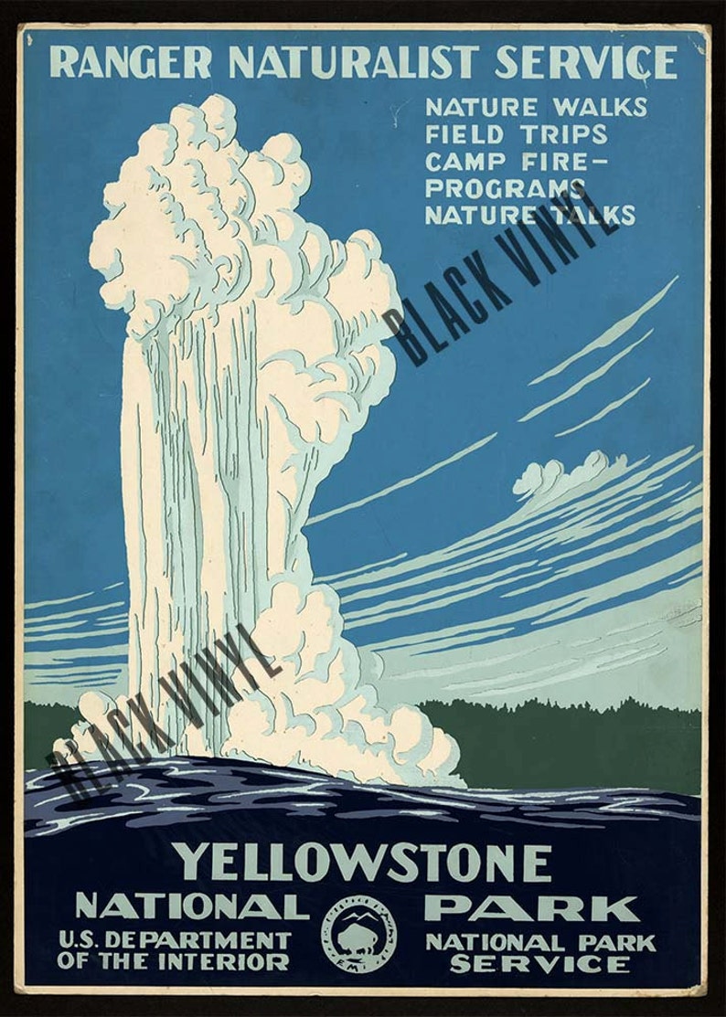 National Park Poster Set Vintage Prints Yosemite Print Grand Canyon Yellowstone National Park Zion National Park Wall Prints Travel image 5