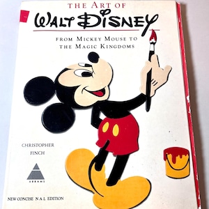 Vintage Disney Book Art of Walt Disney From Mickey Mouse Illustrated Book Disney Gifts Disneyland Disney Movies Gift for Disney Lover