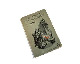 The Phoenix And The Carpet by E Nesbit Illustrated Childrens book With Dust Jacket Storybook Decor