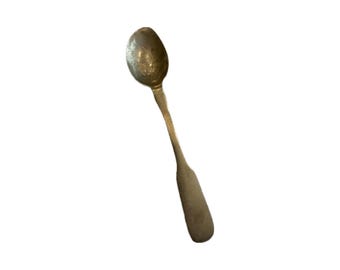 Georgian London Sterling Silver Teaspoon Old English Pattern JW Maker Circa 1800 Antique English Silver