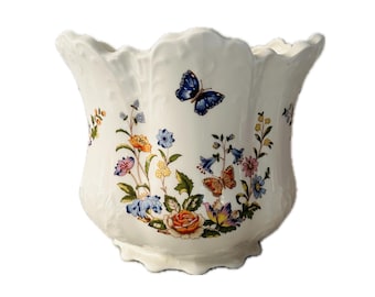 English Cottage Garden Cachepot By Aynsley
